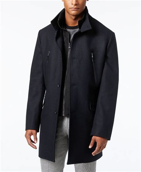 michael kors men's water-resistant overcoat|macy's Michael Kors coat.